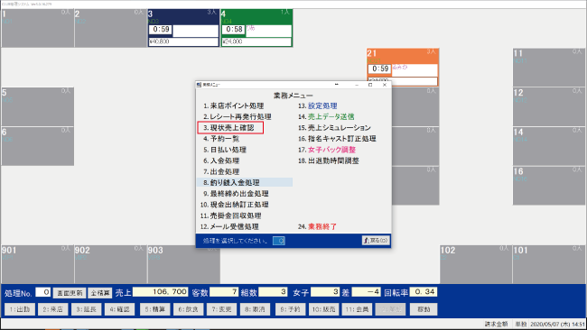 売上表示