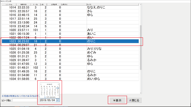 女子キャスト訂正 女子キャスト訂正