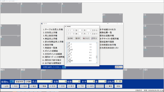 売上実績集計